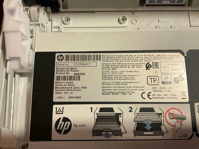 Hp color laserjet managed mfp e47528 laserprinter - afbeelding 5 van  6