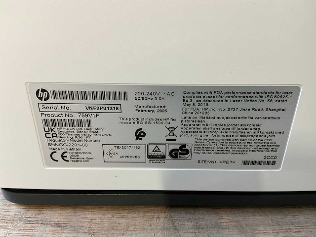 Hp color laserjet pro 3302fdng printers - afbeelding 9 van  9