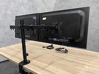 Hp compaq - 24" monitoren met dubbele monitorarm - dp, dvi, vga - afbeelding 6 van  20