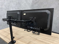 Hp compaq - 24" monitoren met dubbele monitorarm - dp, dvi, vga - afbeelding 7 van  20