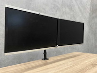 Hp compaq - 24" monitoren met dubbele monitorarm - dp, dvi, vga - afbeelding 17 van  20
