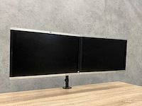 Hp compaq - 24" monitoren met dubbele monitorarm - dp, dvi, vga - afbeelding 19 van  20