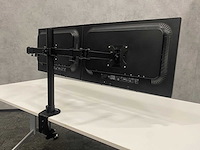 Hp compaq - 24" monitoren met dubbele monitorarm - dp, vga, dvi - afbeelding 2 van  18