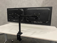 Hp compaq - 24" monitoren met dubbele monitorarm - dp, vga, dvi - afbeelding 3 van  18