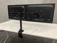 Hp compaq - 24" monitoren met dubbele monitorarm - dp, vga, dvi - afbeelding 4 van  18