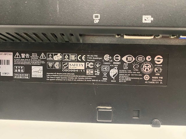 Hp compaq - 24" monitoren met dubbele monitorarm - dp, vga, dvi - afbeelding 7 van  18