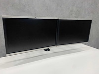 Hp compaq - 24" monitoren met dubbele monitorarm - dp, vga, dvi - afbeelding 11 van  18