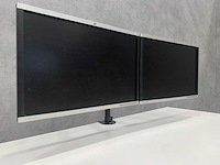 Hp compaq - 24" monitoren met dubbele monitorarm - dp, vga, dvi - afbeelding 12 van  18