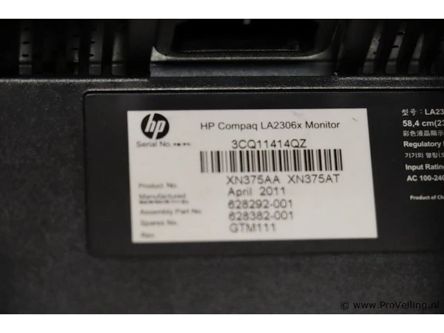 Hp compaq la2306x 24" full hd-monitor - afbeelding 8 van  8