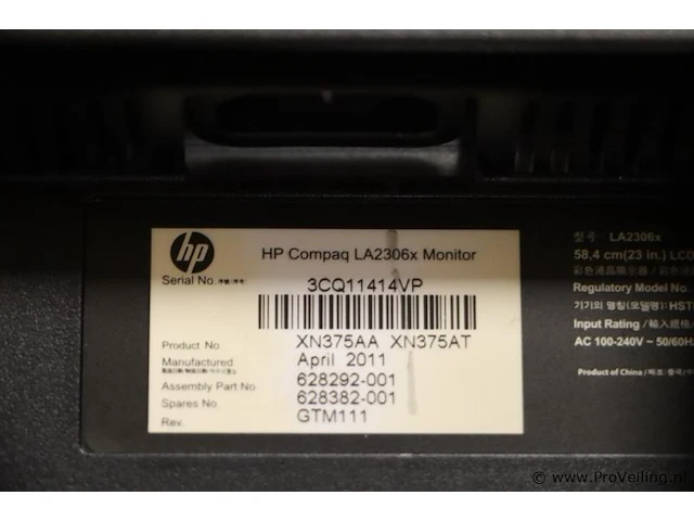 Hp compaq la2306x 24" full hd-monitor - afbeelding 8 van  8