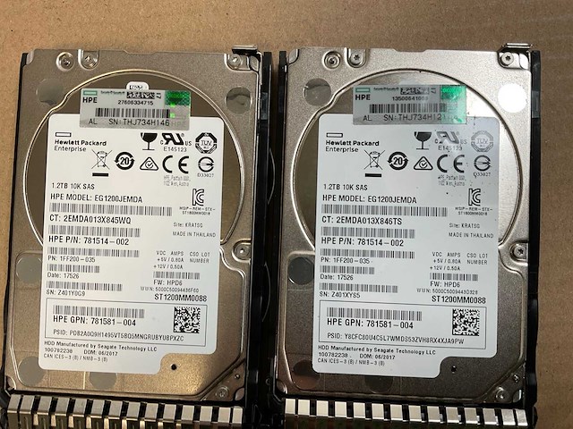 Hp (d3700), 2x 480 ssd(mk000480gwcev) - 2x 1.92 tb ssd(mk001920gwcfb) - 4x 1.2 tb sas(eg1200jemda) - 16x 1.2 tb sas(eg1200jehmc) network attached storage - afbeelding 5 van  14