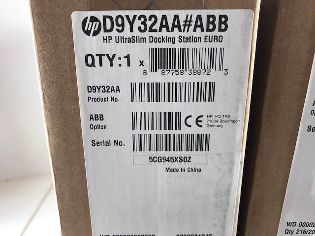Hp (d9y32aa) ultraslim euro docking stations (new) (9x) - afbeelding 4 van  4