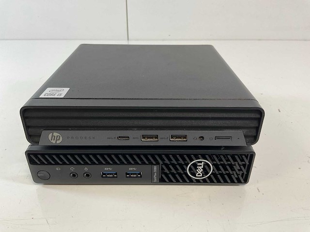 Hp / dell mix model mini desktops - check description (2x) - afbeelding 1 van  6