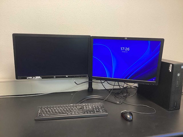 Hp dubbele monitor op draagarm - afbeelding 1 van  9
