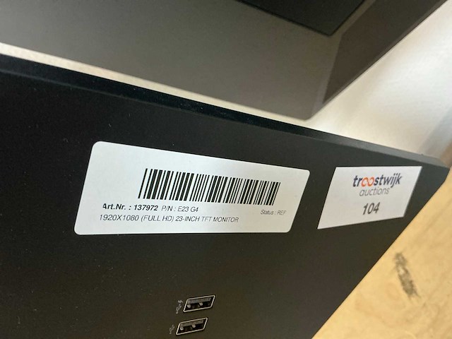 Hp e23 g4 monitor (2x) - afbeelding 5 van  5