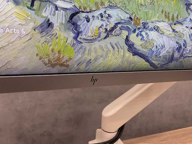 Hp e233 - 23" monitor met monitorarm - dp, hdmi, vga, usb - afbeelding 12 van  16