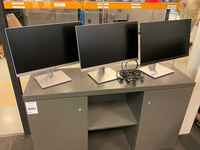 Hp e233, e24 g4 monitor (3x) - afbeelding 1 van  5