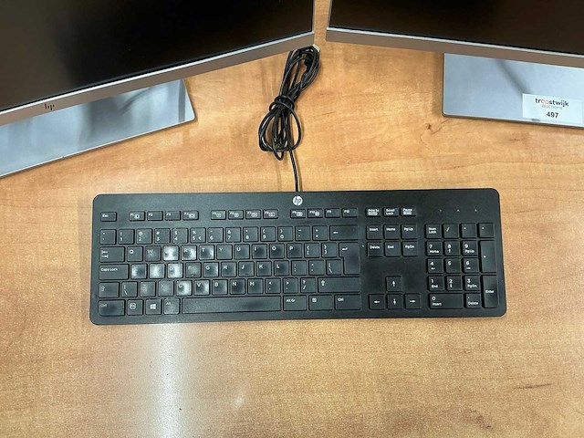 Hp e233 monitor (2x) - afbeelding 3 van  5