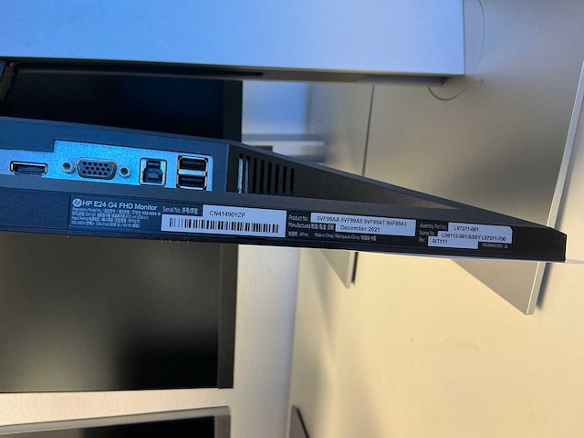 Hp e24 g4 fhd monitor (2x) - afbeelding 4 van  4