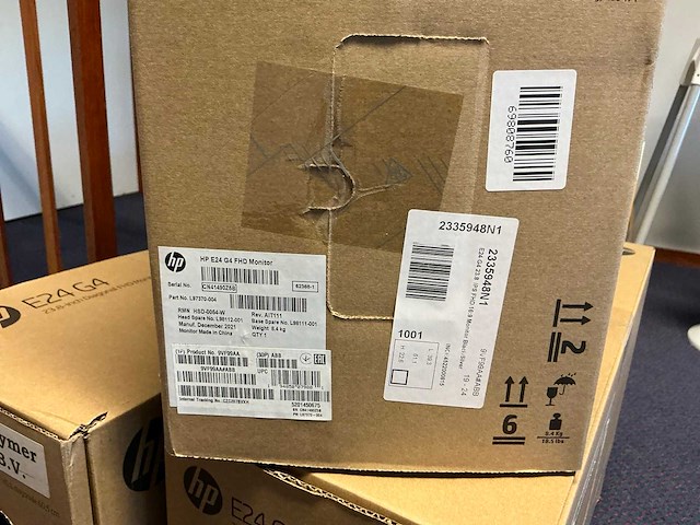 Hp e24 g4 monitor (3x) - afbeelding 5 van  5