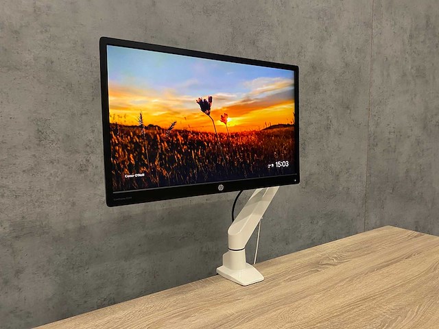 Hp e240 - 24" monitor met monitorarm - dp, hdmi, vga - afbeelding 3 van  10