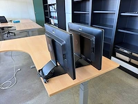 Hp e241i monitor (2x) - afbeelding 3 van  4