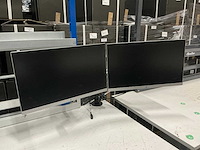 Hp e243 monitoren op standaard (2x) - afbeelding 1 van  2
