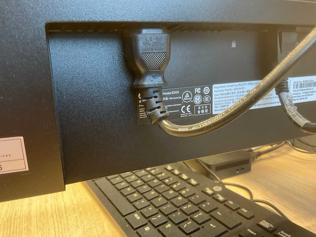 Hp e243i monitor (2x) - afbeelding 5 van  5