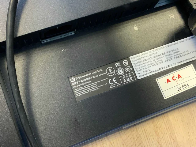 Hp e243i monitor (4x) - afbeelding 5 van  5