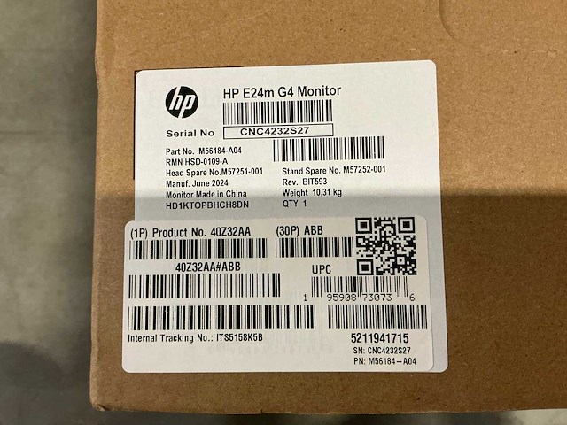 Hp e24m g4 monitor - afbeelding 2 van  2