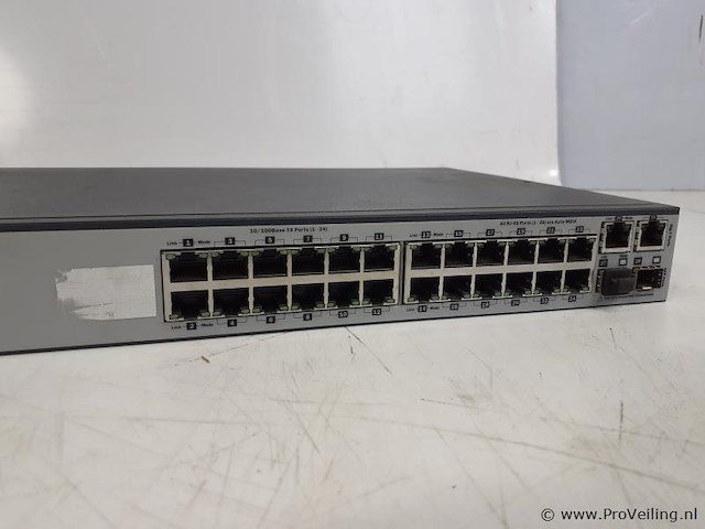 Hp e2620-24 switch - j9623a - fast ethernet 10/100 - afbeelding 4 van  5