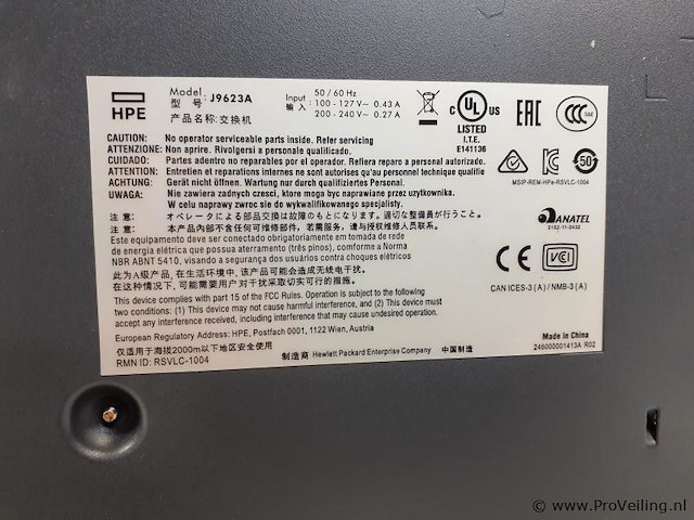Hp e2620-24 switch - j9626a - fast ethernet 10/100 - afbeelding 5 van  5