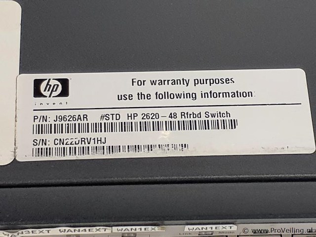 Hp e2620-48 switch - j9626a - fast ethernet 10/100 - afbeelding 4 van  5