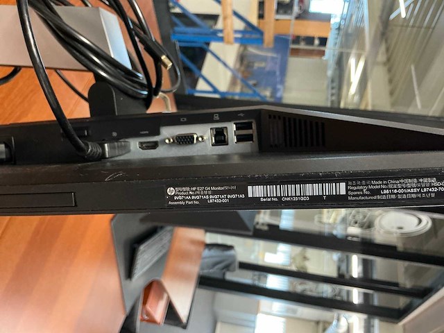 Hp e27 g4 monitor (2x) - afbeelding 5 van  6