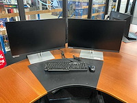 Hp e27 g4 monitor (2x) - afbeelding 1 van  4