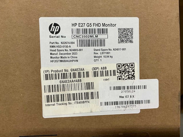 Hp e27 g5 fhd monitor - afbeelding 3 van  3