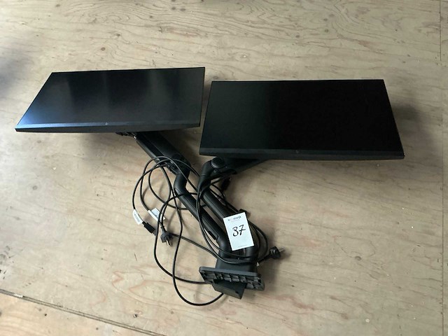 Hp e27q monitor (2x) - afbeelding 1 van  3