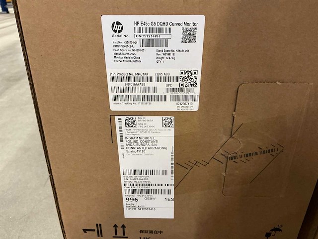 Hp e45c g5 dqhd curved monitor - afbeelding 3 van  3