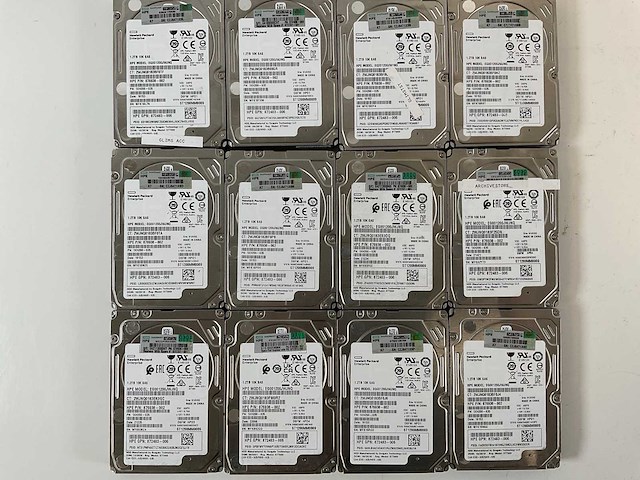 Hp (eg001200jwjnq) 1,2 tb sas / (eg1200jemda) 1,2 tb sas hdds (21x) - afbeelding 2 van  5