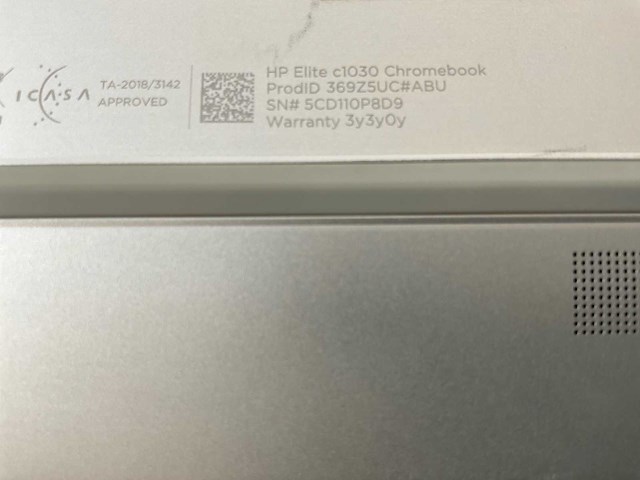 Hp elite c1030 13.5”, core(tm) i7 10th gen, 16 gb ram, 128 gb ssd chromebooks (3x) - afbeelding 7 van  7