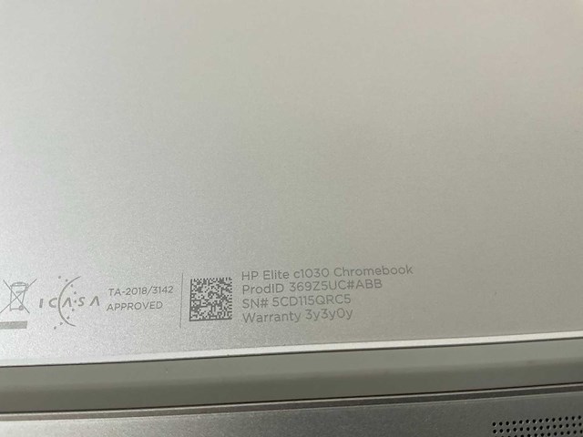 Hp elite c1030 13.5”, core(tm) i7 10th gen, 16 gb ram, 128 gb ssd chromebooks (3x) - afbeelding 11 van  15