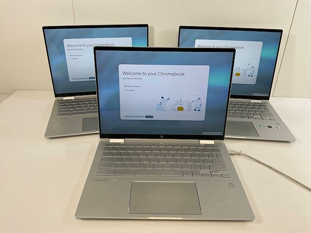 Hp elite c1030 13.5”, core(tm) i7 10th gen, 16 gb ram, 128 gb ssd touchscreen chromebooks (3x) - afbeelding 1 van  24