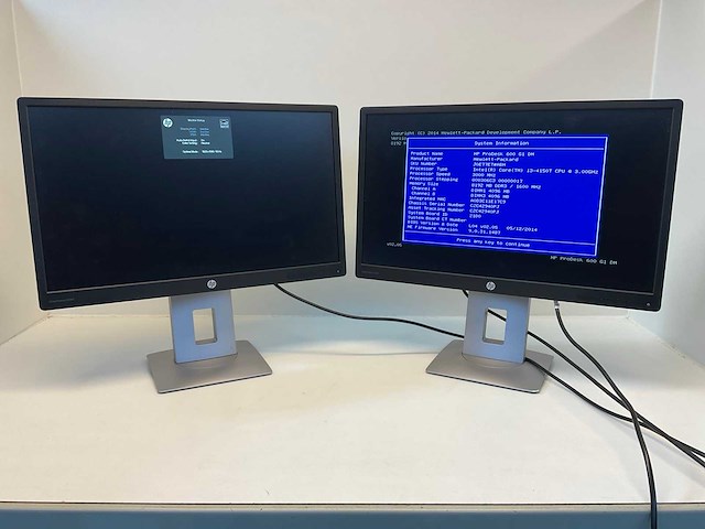 Hp elite display e240 monitor (2x) - afbeelding 1 van  11