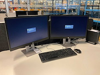 Hp elite display e240 monitor (2x) - afbeelding 4 van  5