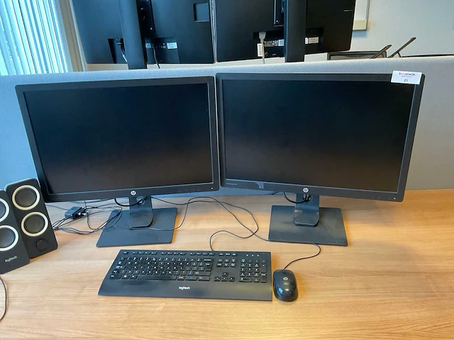 Hp elite display e242 monitor (2x) - afbeelding 2 van  7