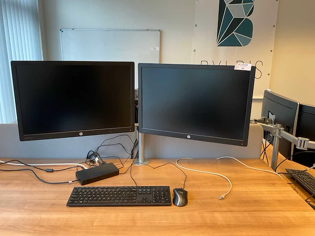 Hp elite display e242 monitor (2x) - afbeelding 1 van  5