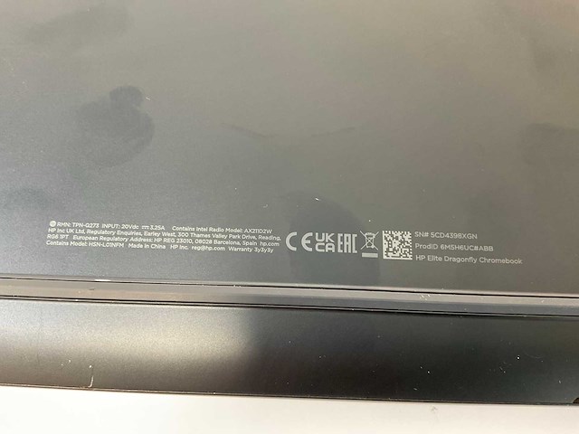 Hp elite dragonfly 13.3”, core i5 12th gen, 16 gb ram, 256 gb ssd touchscreen chromebook - afbeelding 7 van  7