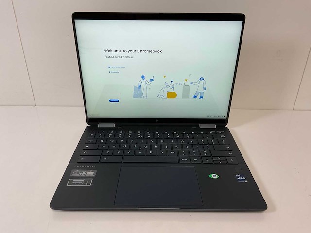 Hp elite dragonfly 13.3”, core i5 12th gen, 16 gb ram, 256 gb ssd touchscreen chromebook - afbeelding 1 van  7