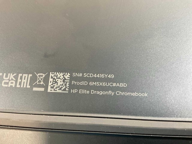 Hp elite dragonfly 13.3”, core(tm) i5 12th gen, 16 gb ram, 256 gb ssd touchscreen chromebooks (2x) - afbeelding 16 van  16