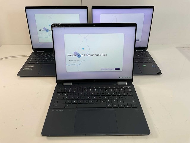 Hp elite dragonfly 13.5”, core(tm) i5 12th gen, 16 gb ram, 256 gb ssd chromebooks (3x) - afbeelding 1 van  27